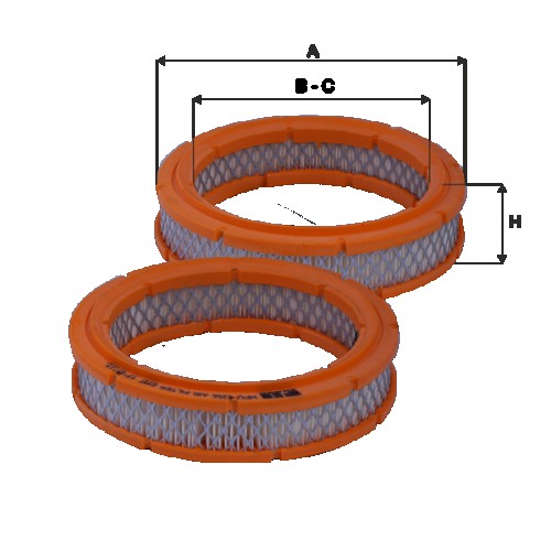 Fil filter HPU4356 Levegőszűrőbetét