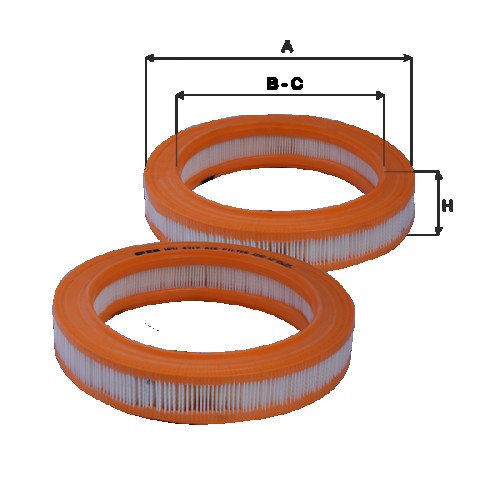 Fil filter HPU4312 Levegőszűrőbetét