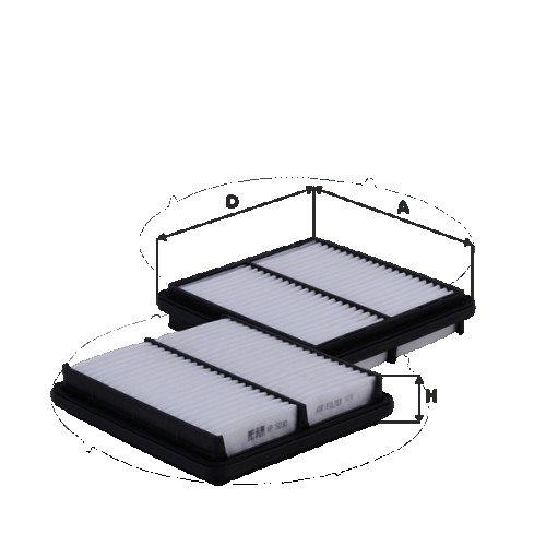 Fil filter HP5030 Levegőszűrőbetét