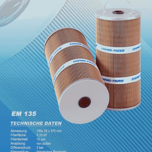 Chemo-filter EM135/15 EDM-Szűrő