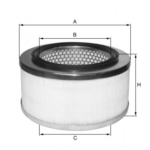 Fil filter HP705 Levegőszűrőbetét