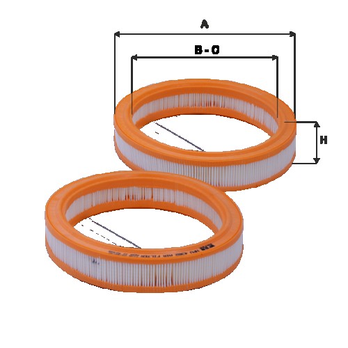 Fil filter HPU4382 Levegőszűrőbetét