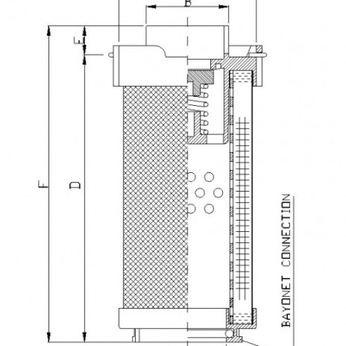 Filtrec RHR165G10V Hidraulikaszűrő