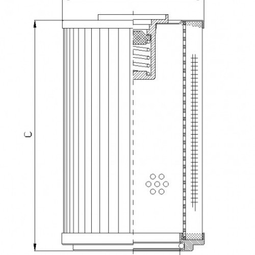 Filtrec RLR631B60B Hidraulikaszűrő