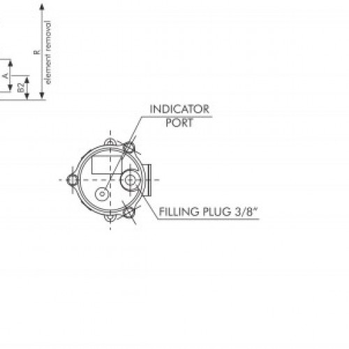Filtrec FR122C25BB40C0 FR122C25BBB40C000 Szűrőház