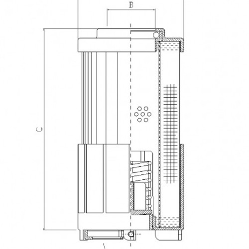 Filtrec R623T40 Hidraulikaszűrő