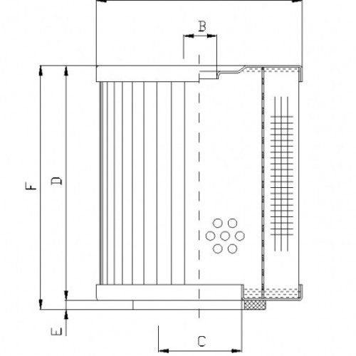 Filtrec D260T10 Hidraulikaszűrő