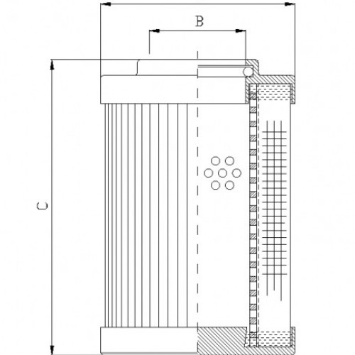 Filtrec DHD160A20B Hidraulikaszűrő