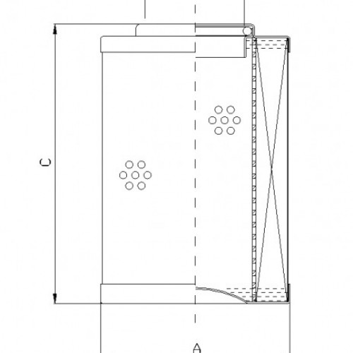 Filtrec D861C25A Hidraulikaszűrő