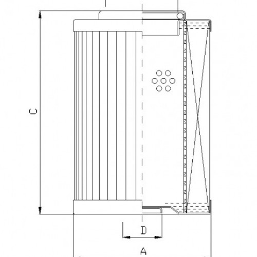 Filtrec D931T40A Hidraulikaszűrő