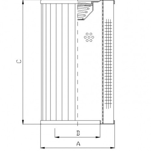Filtrec RVR660B25B Hidraulikaszűrő